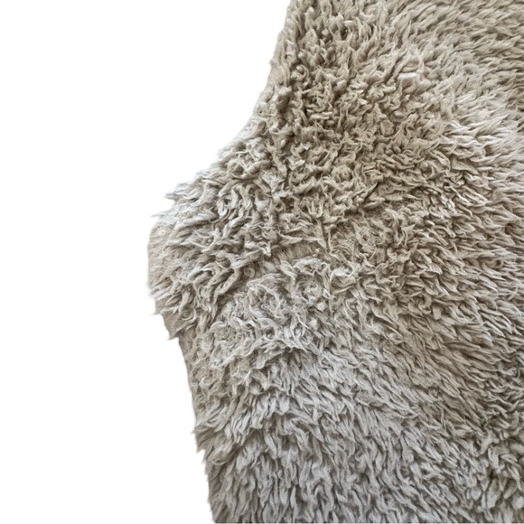 Patagonia Los Gatos Fuzzy Vest El Cap Khaki Sherpa Furry, Sz Lg - Picture 16 of 16